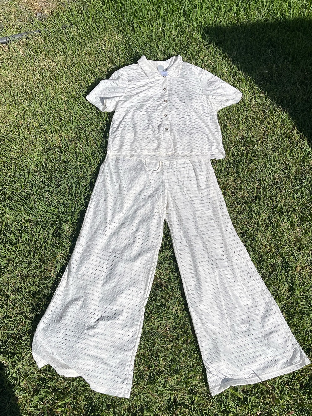 Hurley Cream Swim Coverup Set